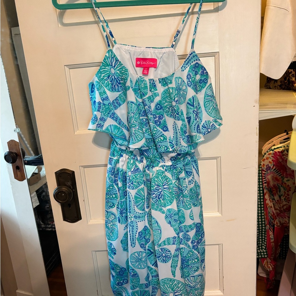 Lilly Pulitzer for Target Blue and Green Mini Dress